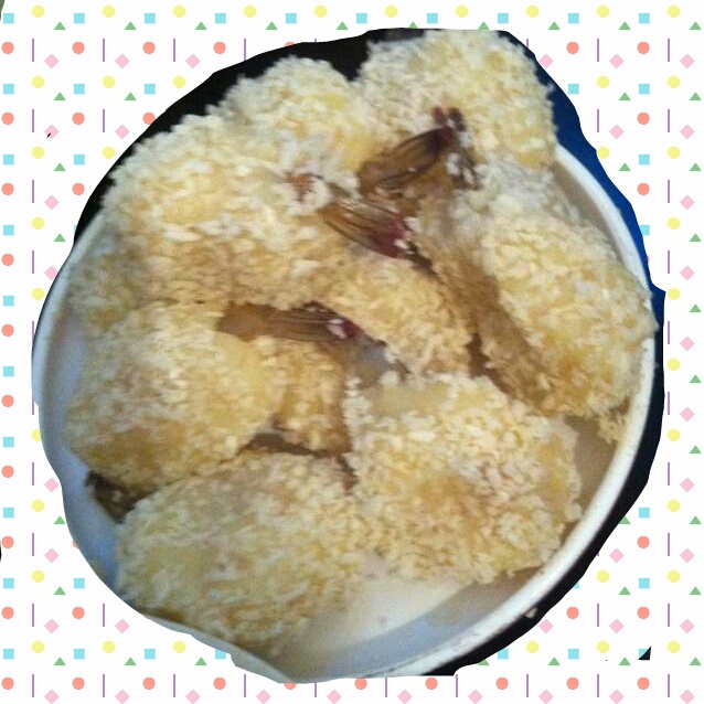 土豆泥鲜虾球