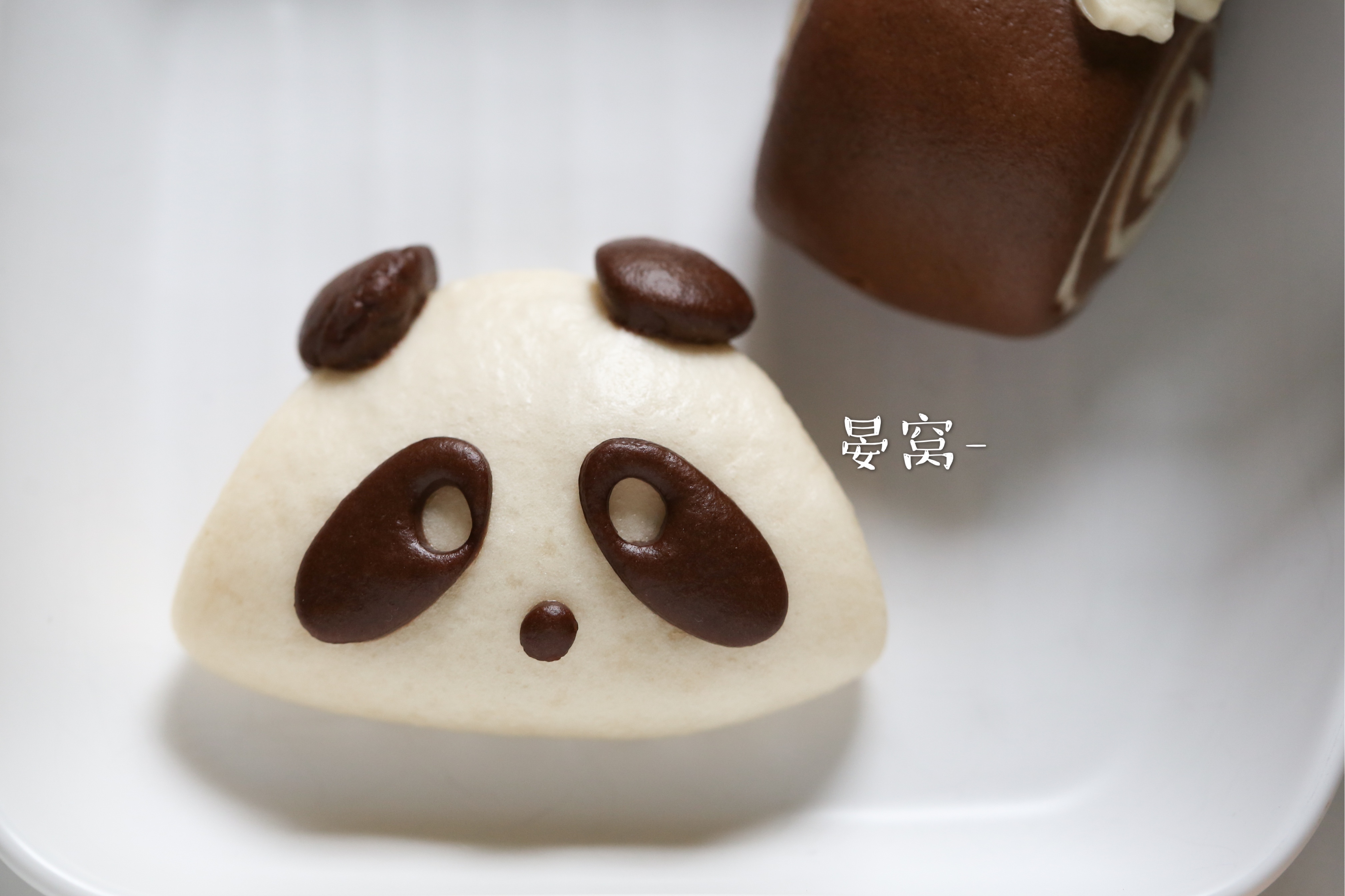卡通「熊猫荷叶饼馒头」高乐高版本/一次发酵的做法 步骤18