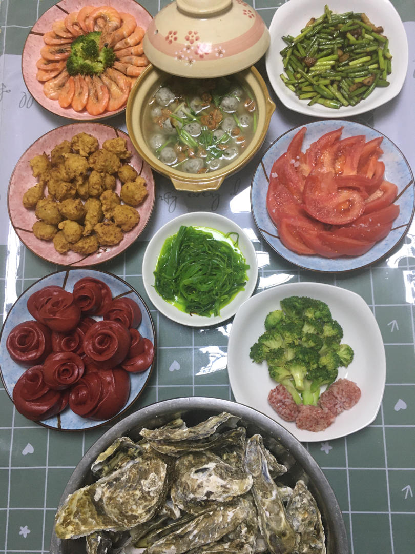 奶香红玫瑰花卷之【红红火火年夜饭】