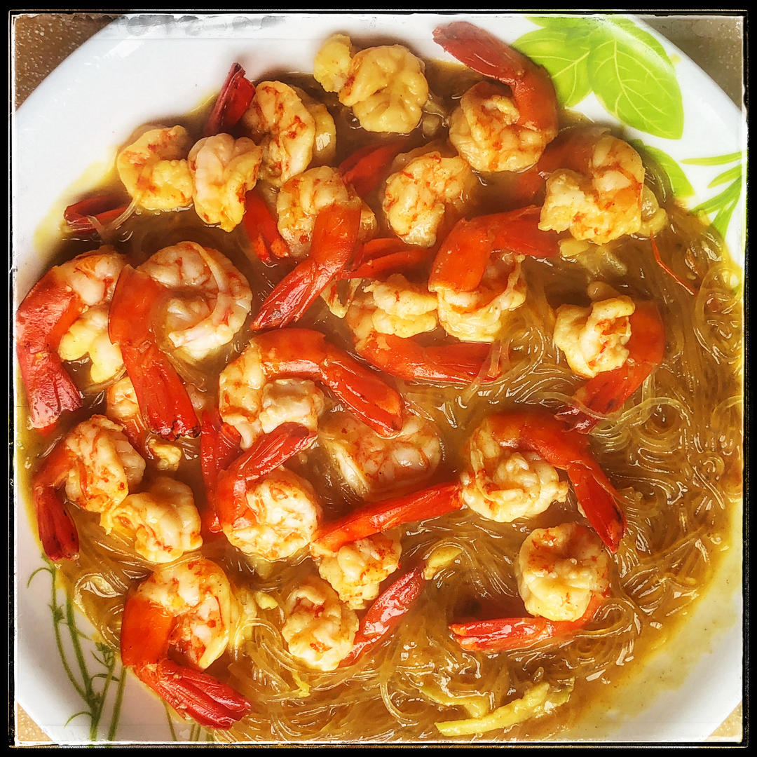 咖喱粉丝虾煲