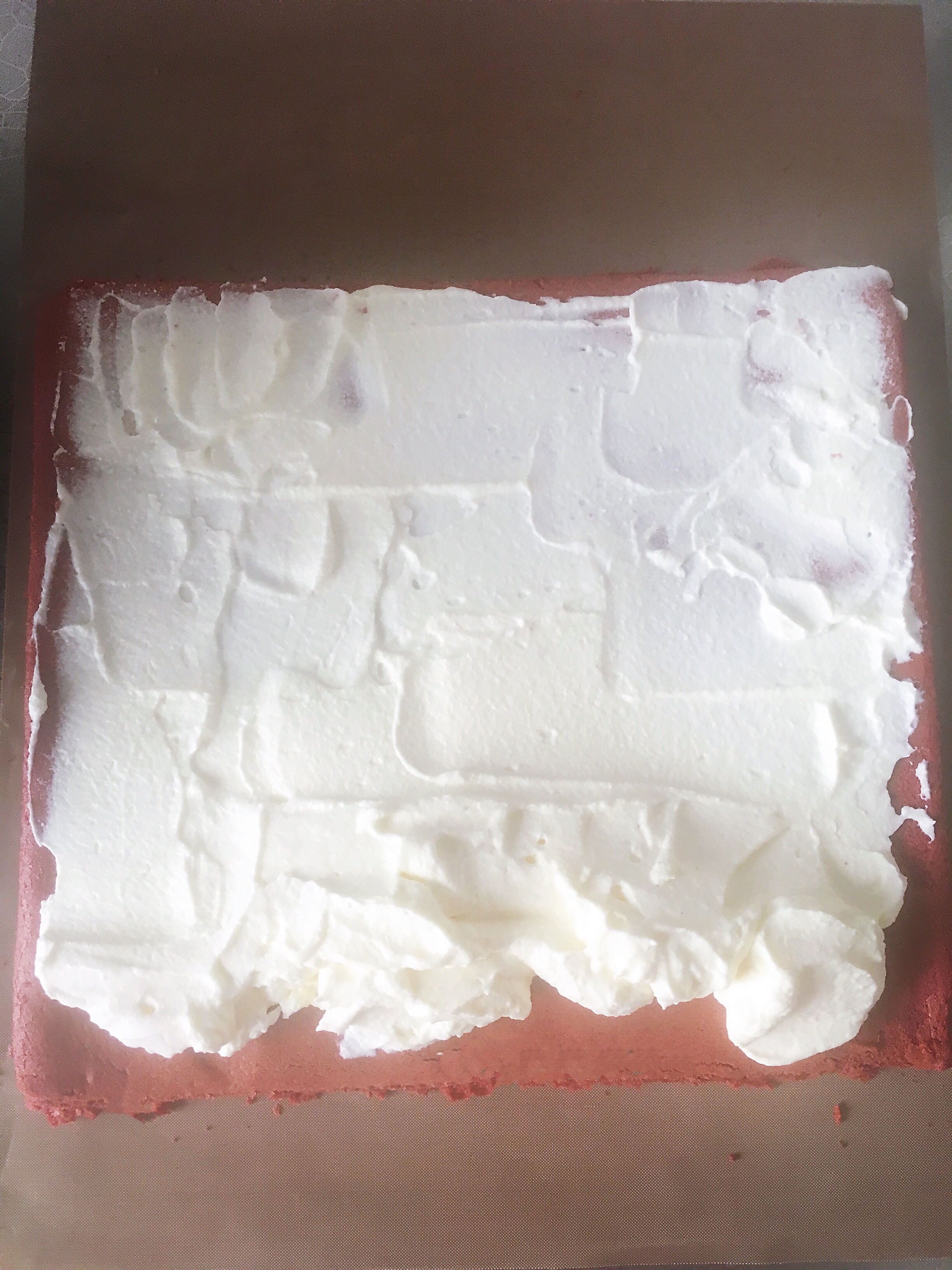 一次成功的红丝绒蛋糕卷（简易版）的做法 步骤15