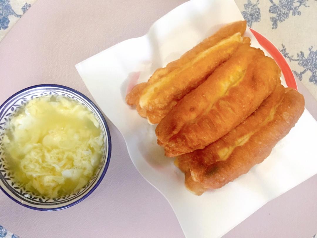 自制无泡打粉油条