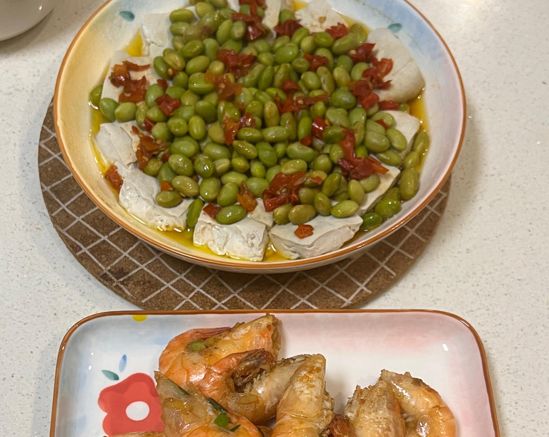 又臭又香的清蒸臭豆腐毛豆子