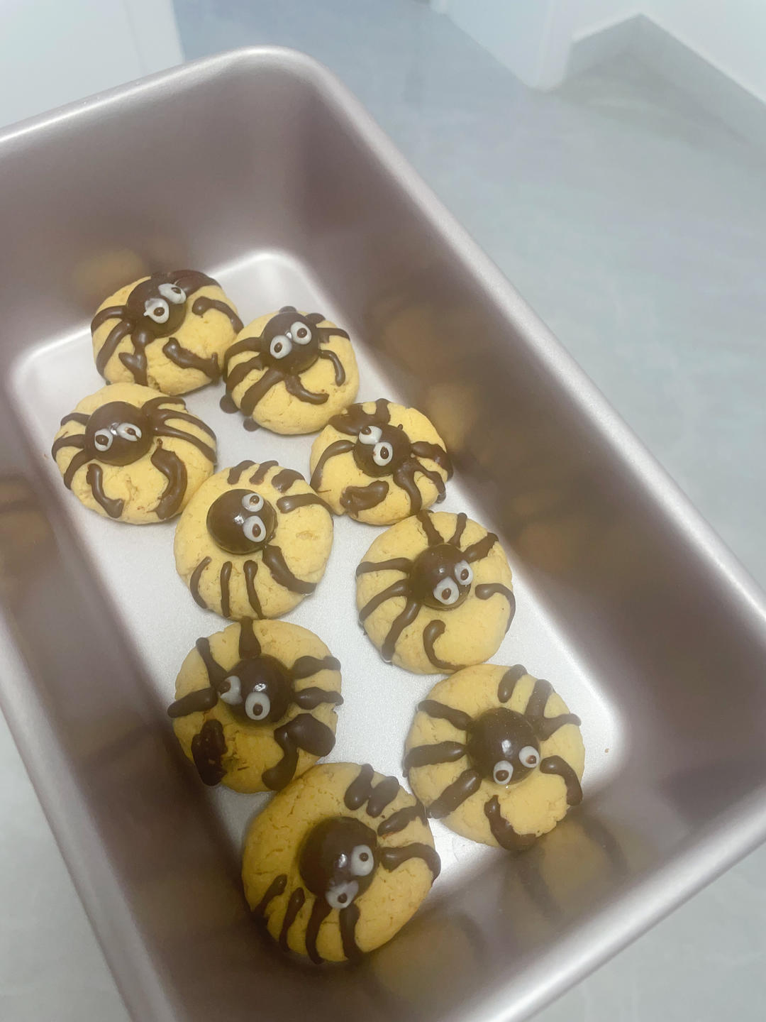 万圣节蜘蛛饼干