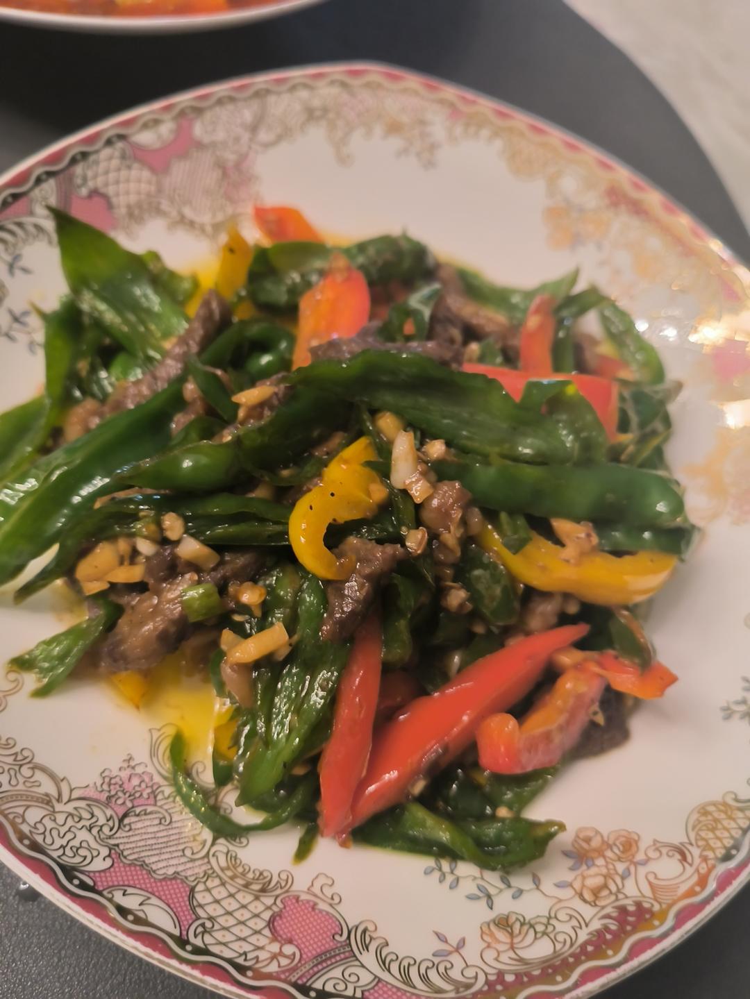 青椒牛肉丝