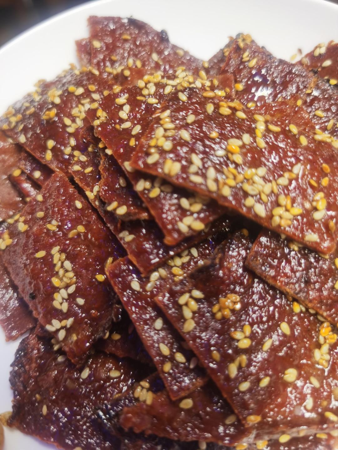 不加淀粉 猪肉脯（好吃得停不下来）