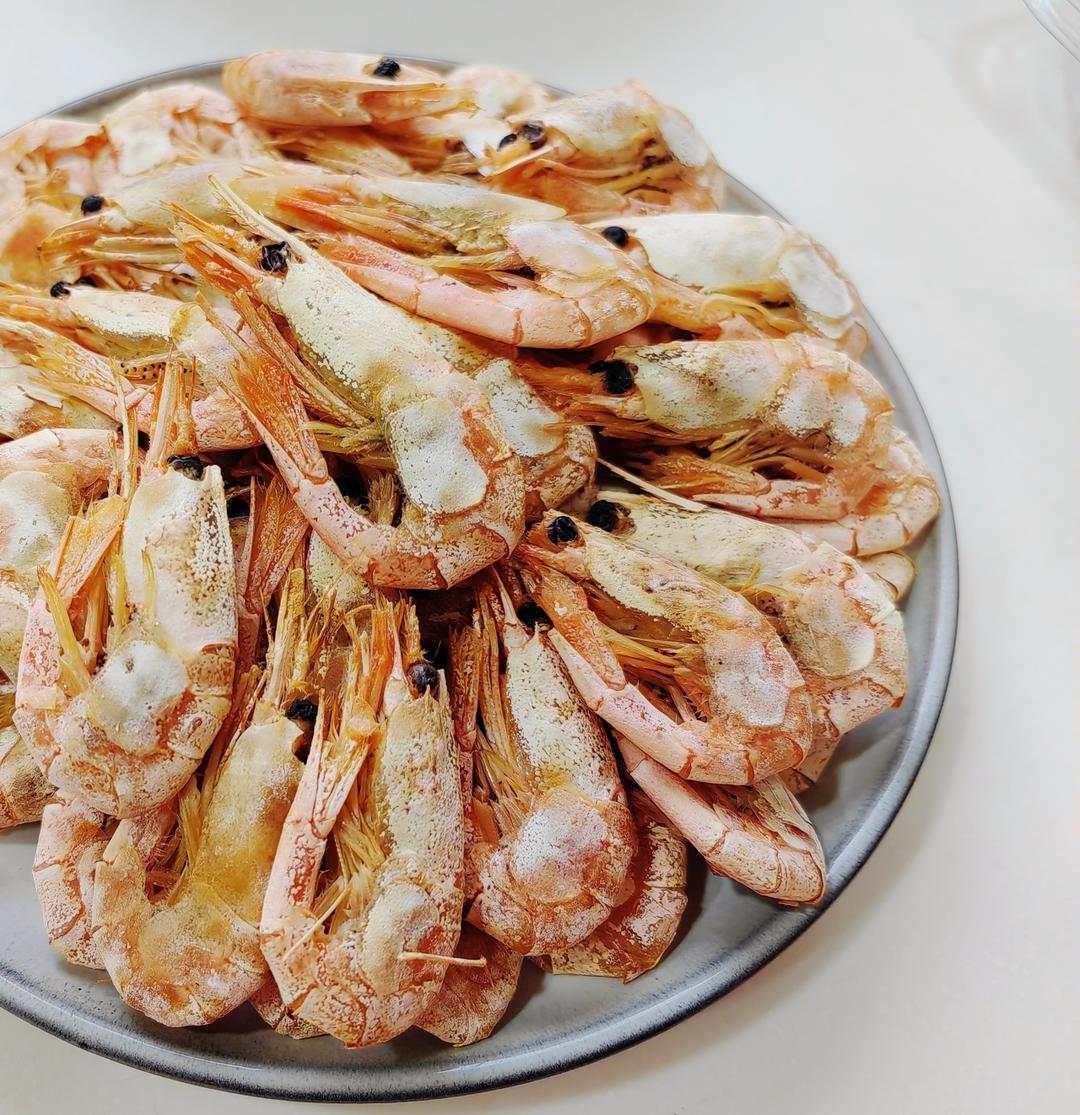 下酒小零食烤虾（北极甜虾）（烤箱版）