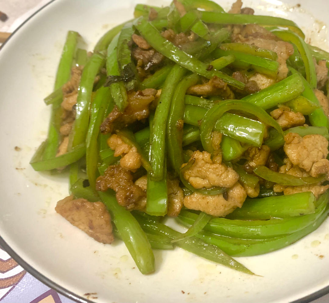 青椒炒肉丝