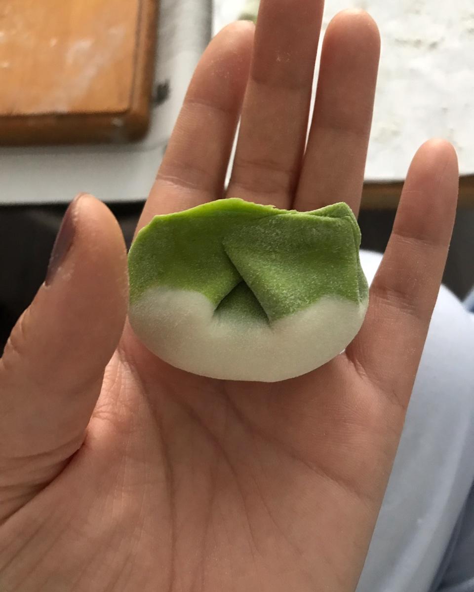 彩色饺子（鲜掉眉毛的三鲜馅，冬日经典白菜猪肉馅，韭菜虾人馅）