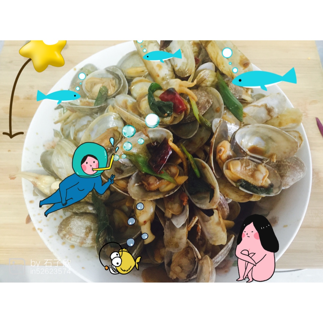 辣炒花蛤