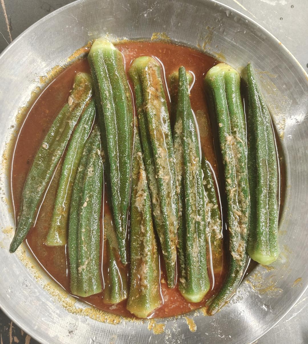 白灼秋葵