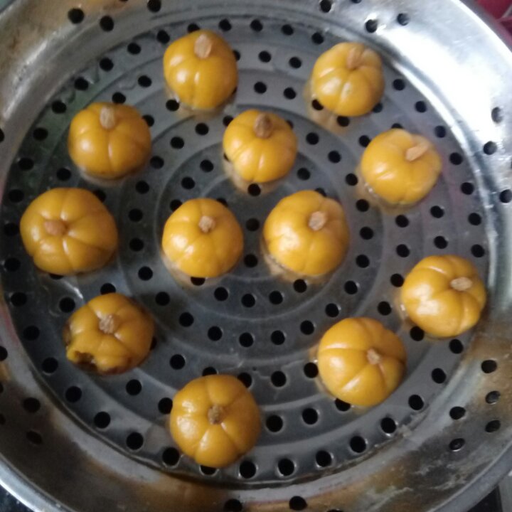 南瓜糯米豆沙糕