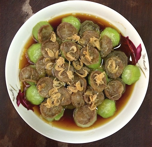 【丝瓜蒸香肠】鲜嫩美味傻瓜菜