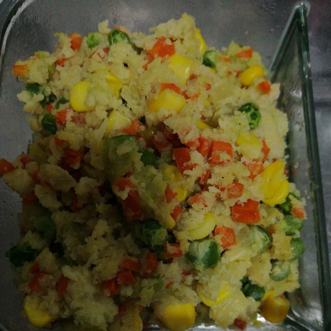 香醋时蔬炒菜花米饭Cauliflower rice