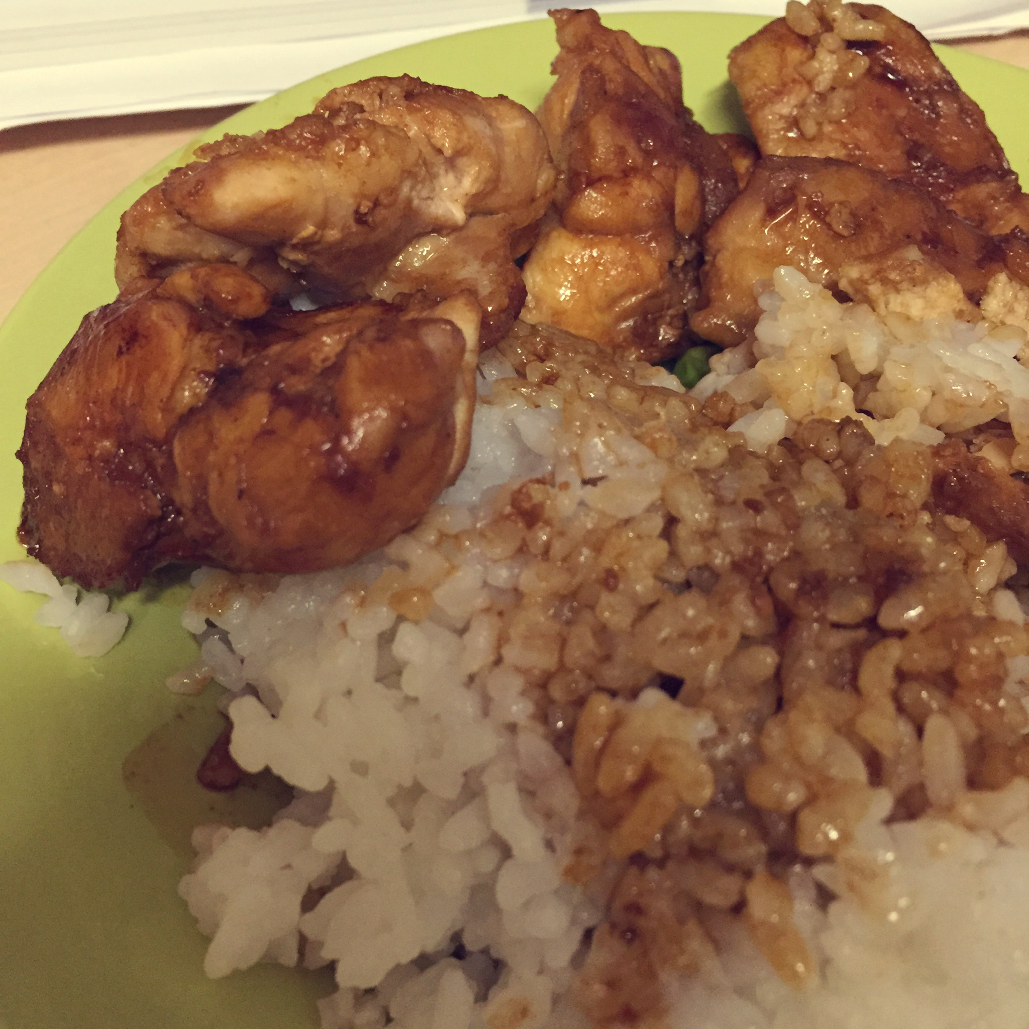 简单快手照烧鸡腿饭