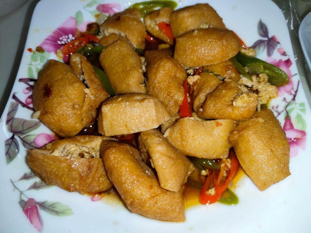 香辣豆腐泡