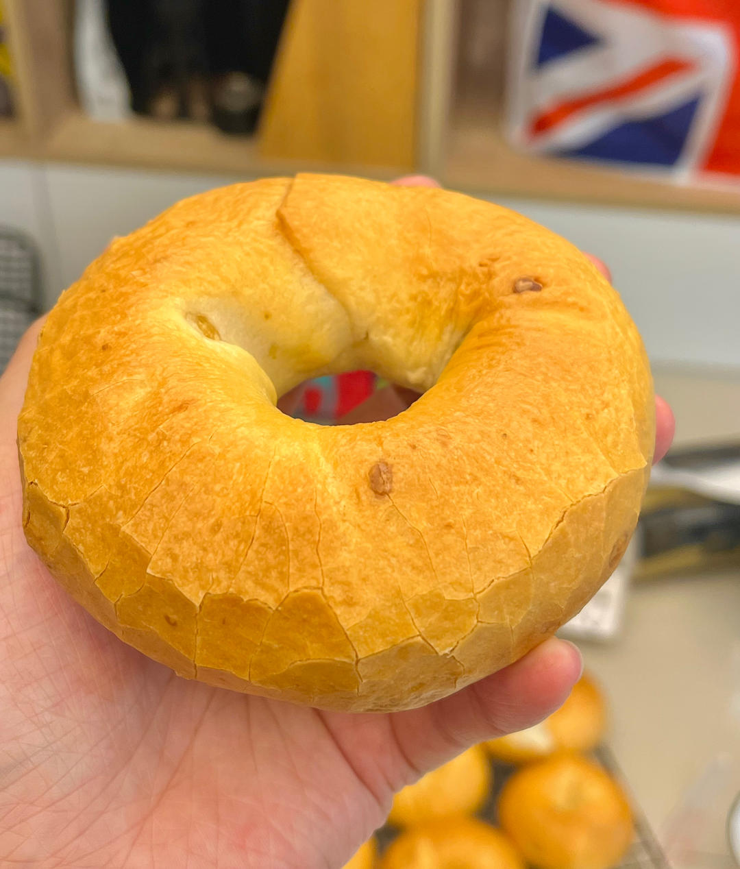 奶盐芝麻贝果🥯超香der～超快手～发酵时间短～超好吃😋