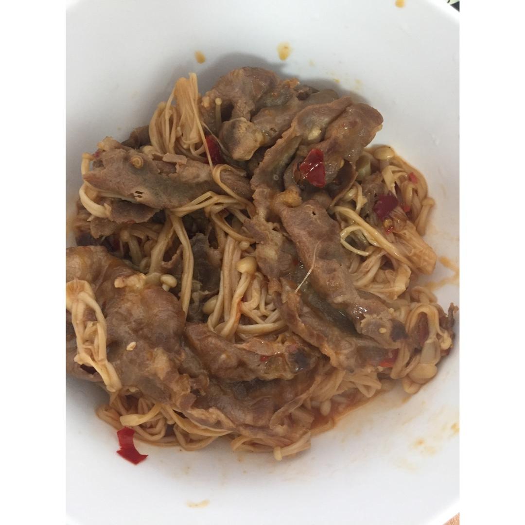 老丁的私房菜-金针菇肥牛