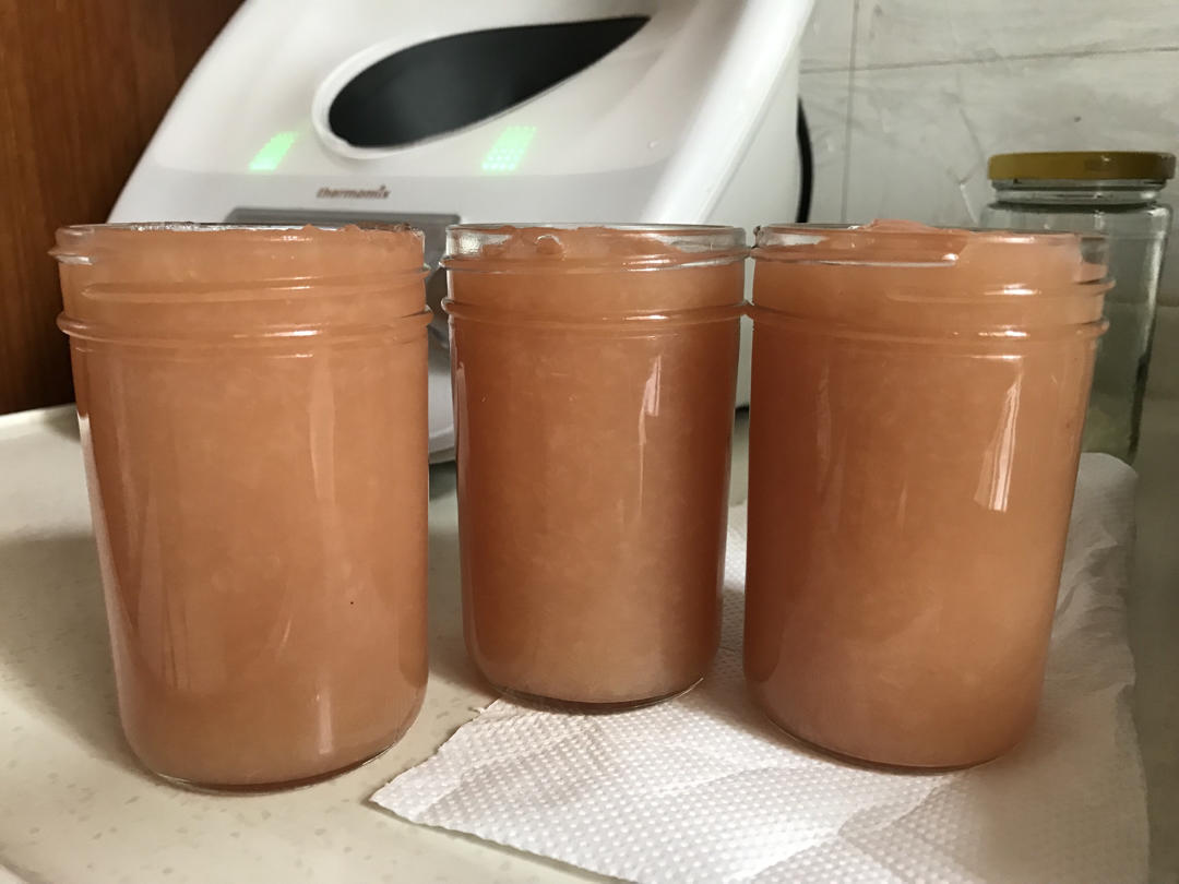 桃子果酱 非常诱人的粉红色 全网最细致的做法