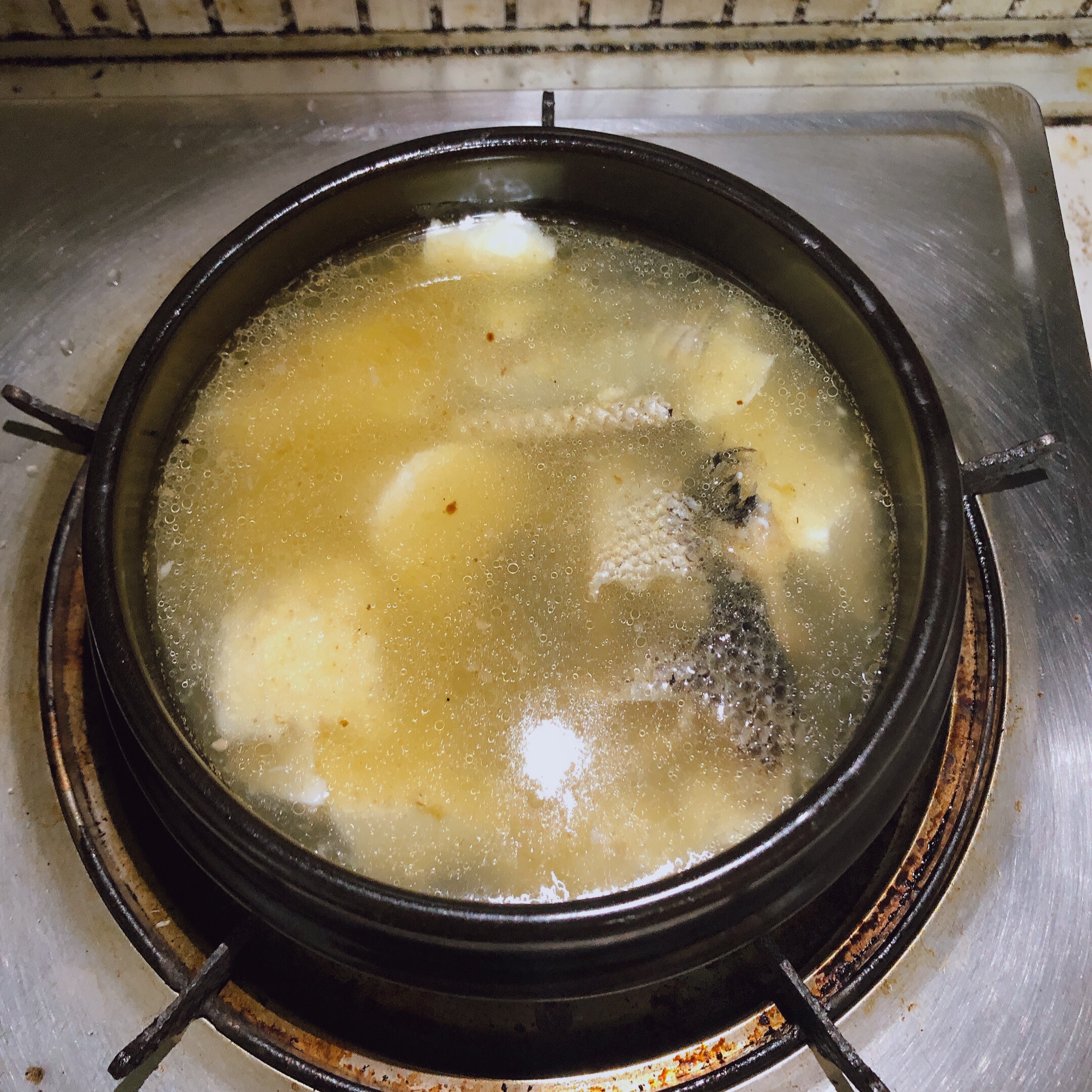 自制嫩豆腐汤的做法 步骤2