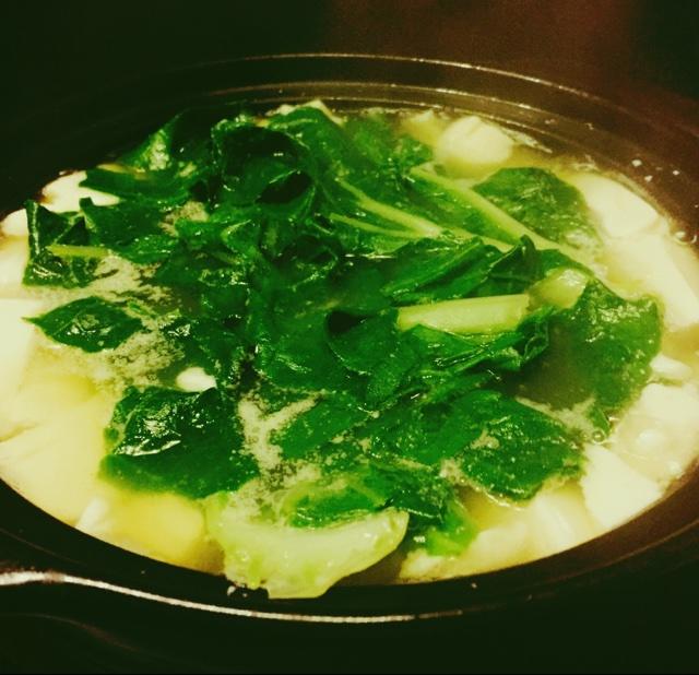 砂锅青菜豆腐汤