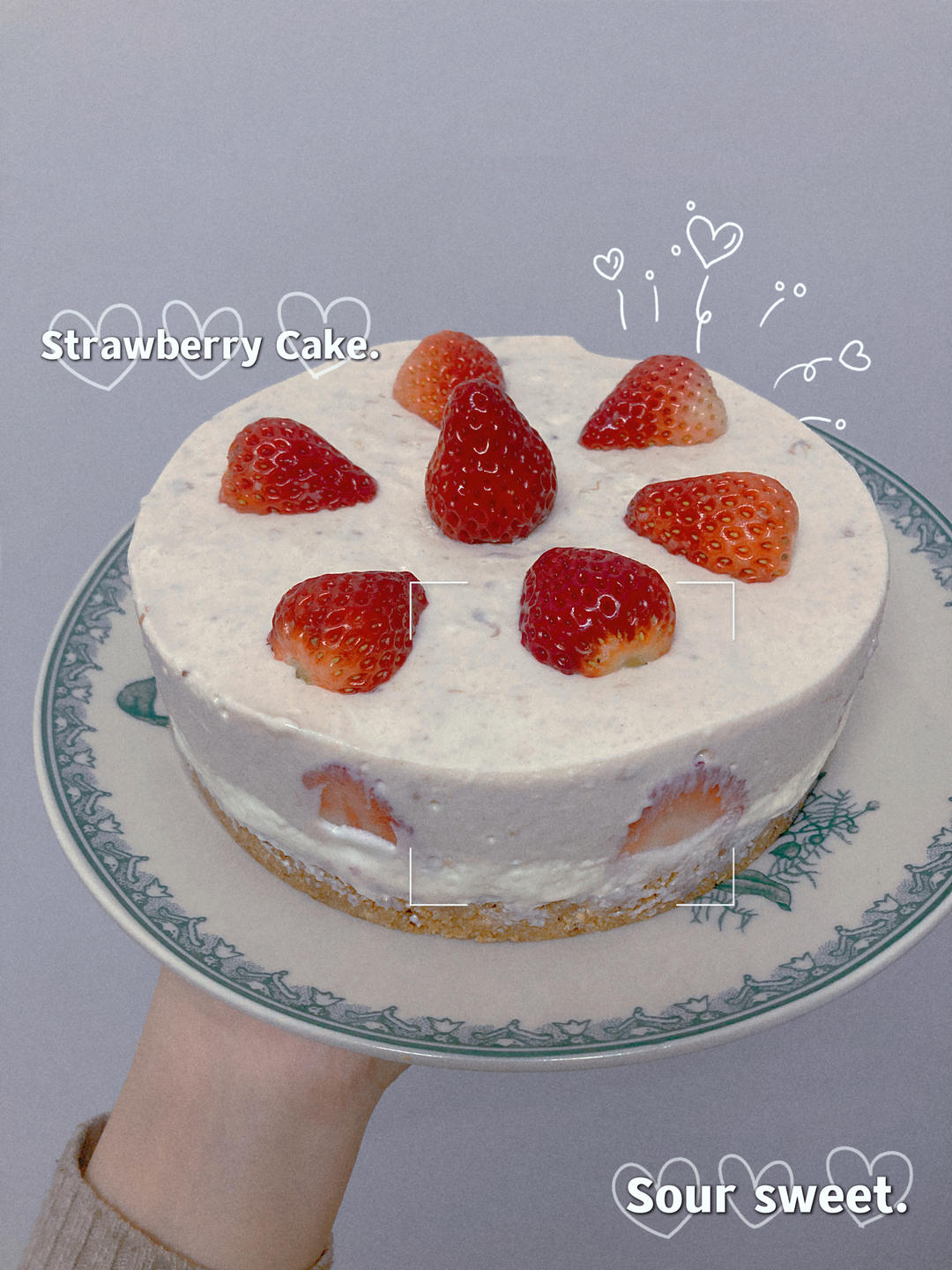 🍓双色草莓酸奶乳酪蛋糕