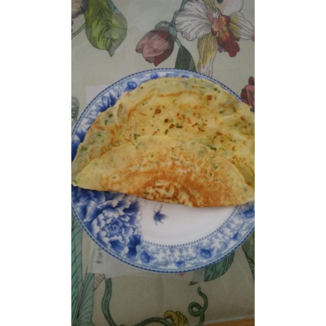 快手鸡蛋饼～～十分钟早餐！