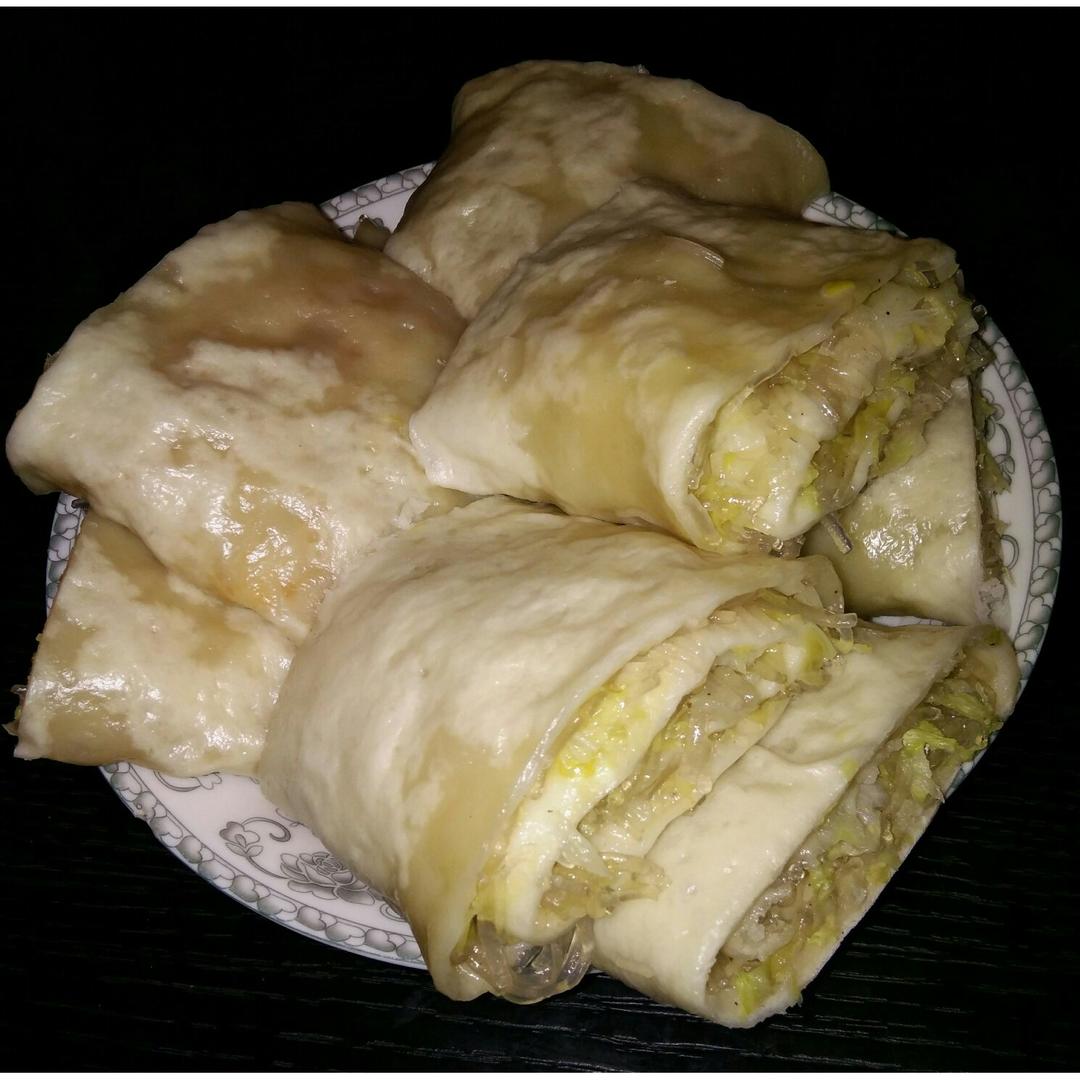 小糖宝妈咪做的卷菜馍