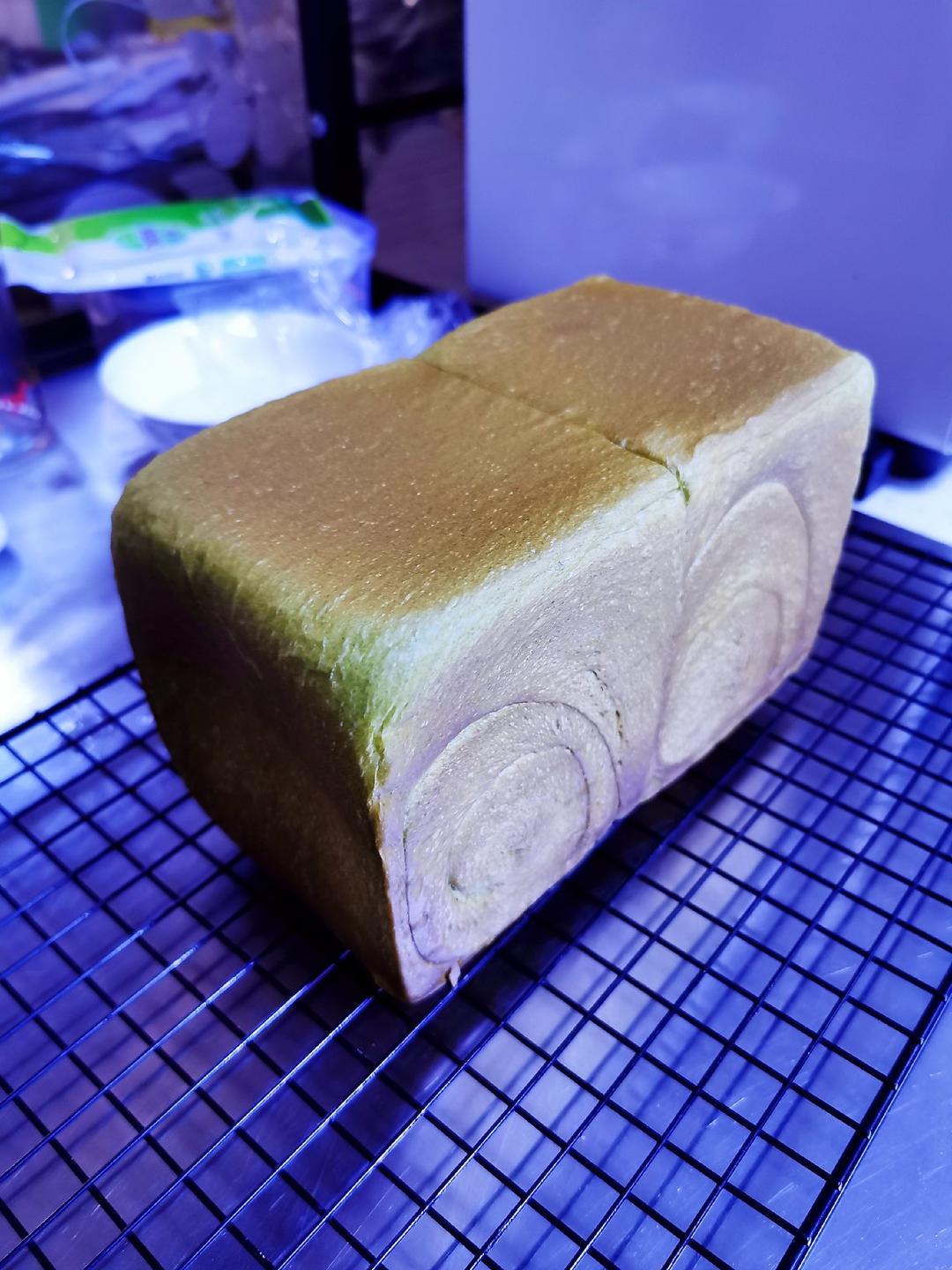 ☁️云朵般柔软🍵日式抹茶生吐司（冷藏中种）💯