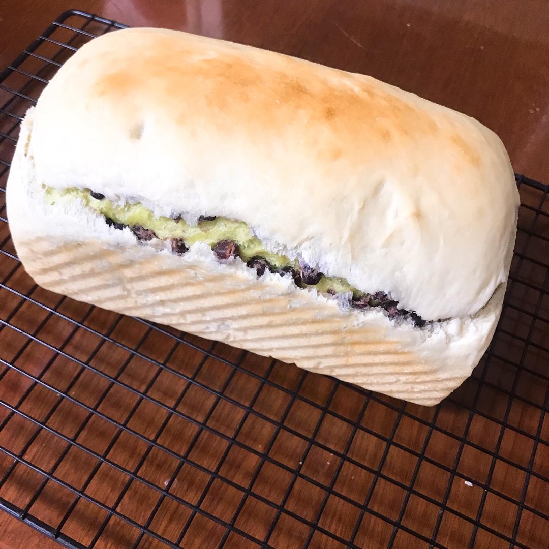 最正宗的日式抹茶红豆吐司
