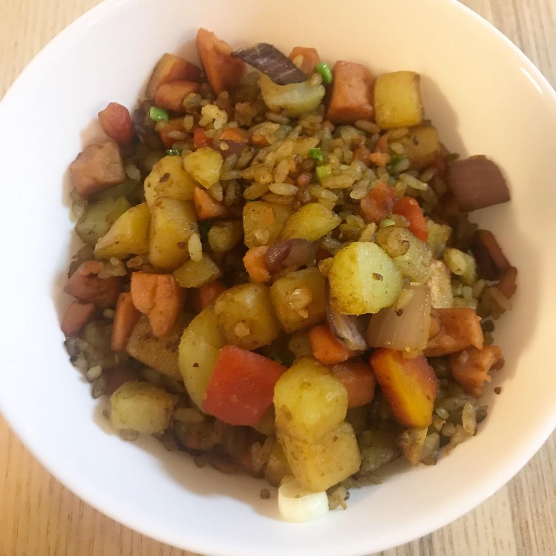 超好吃的咖喱炒饭