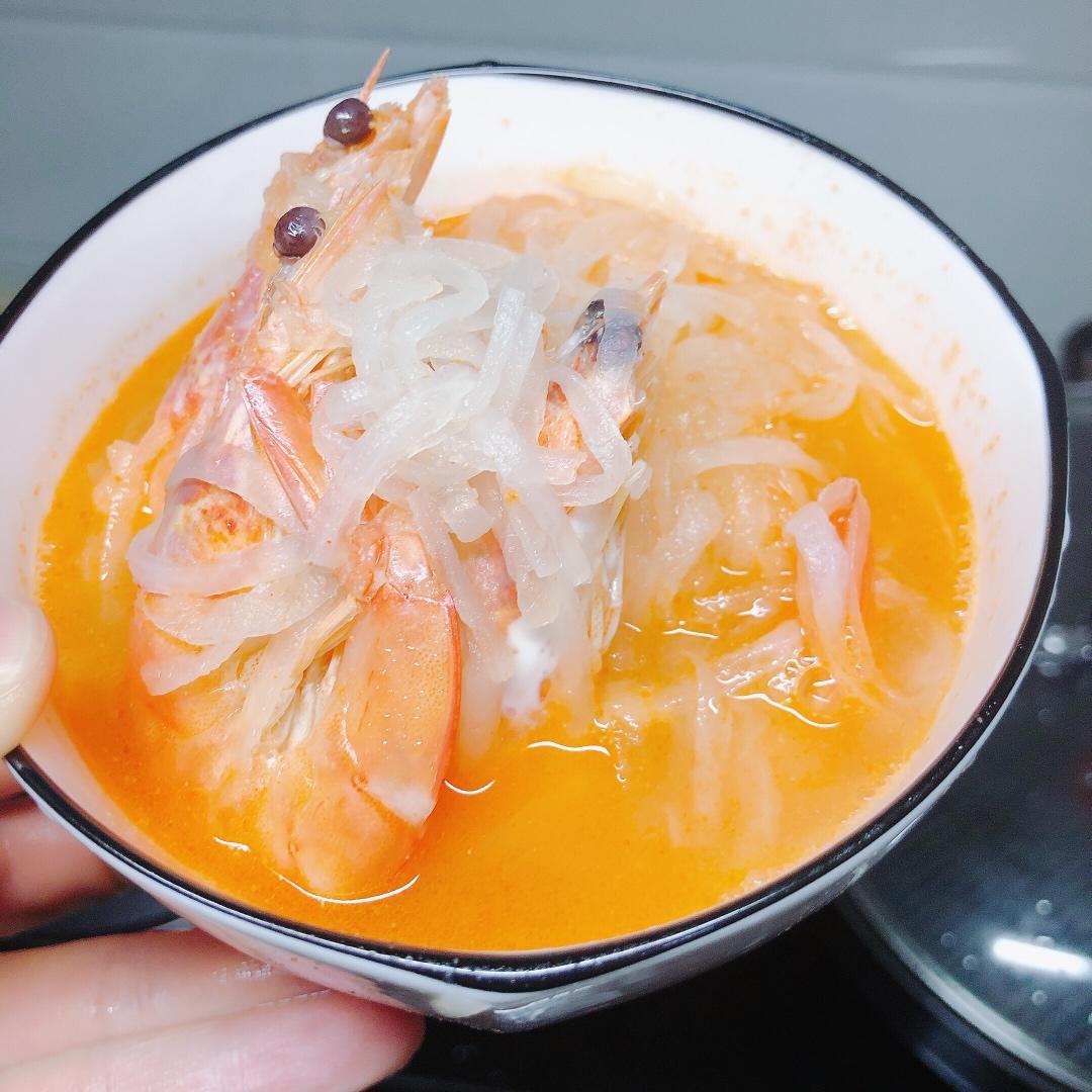 萝卜丝鲜虾汤