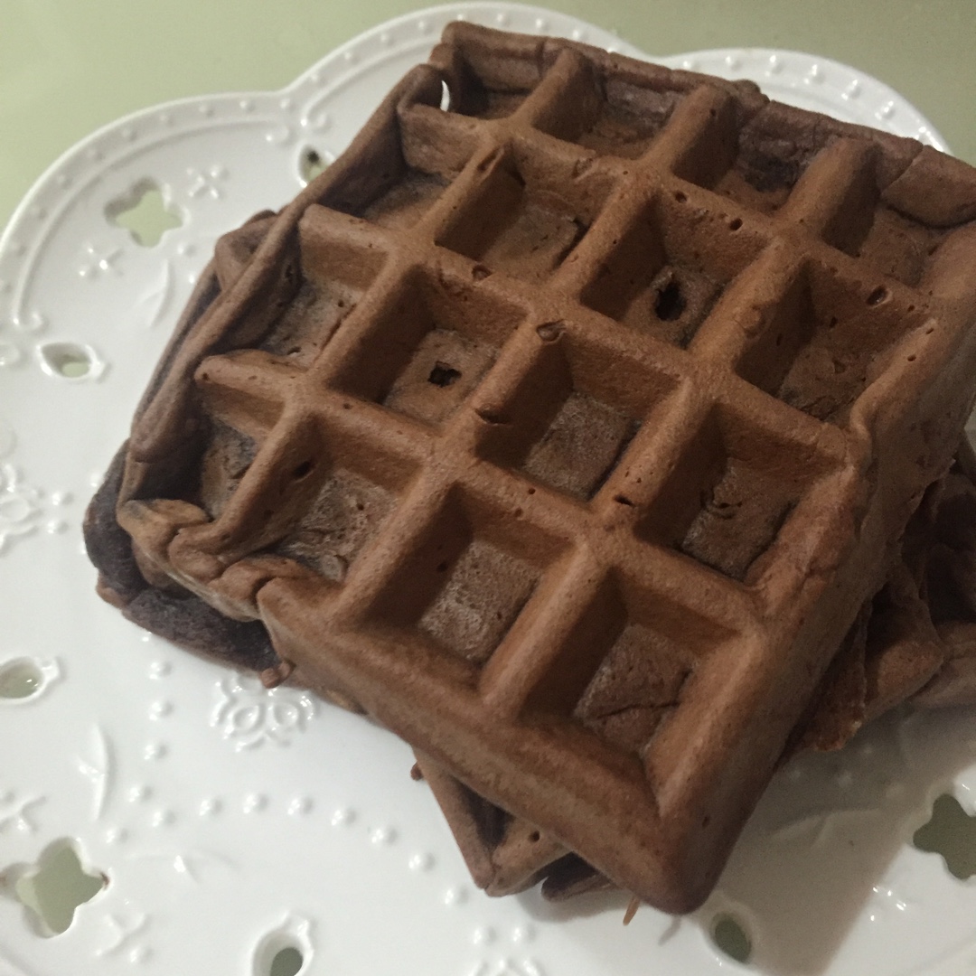 可可糯米华夫饼