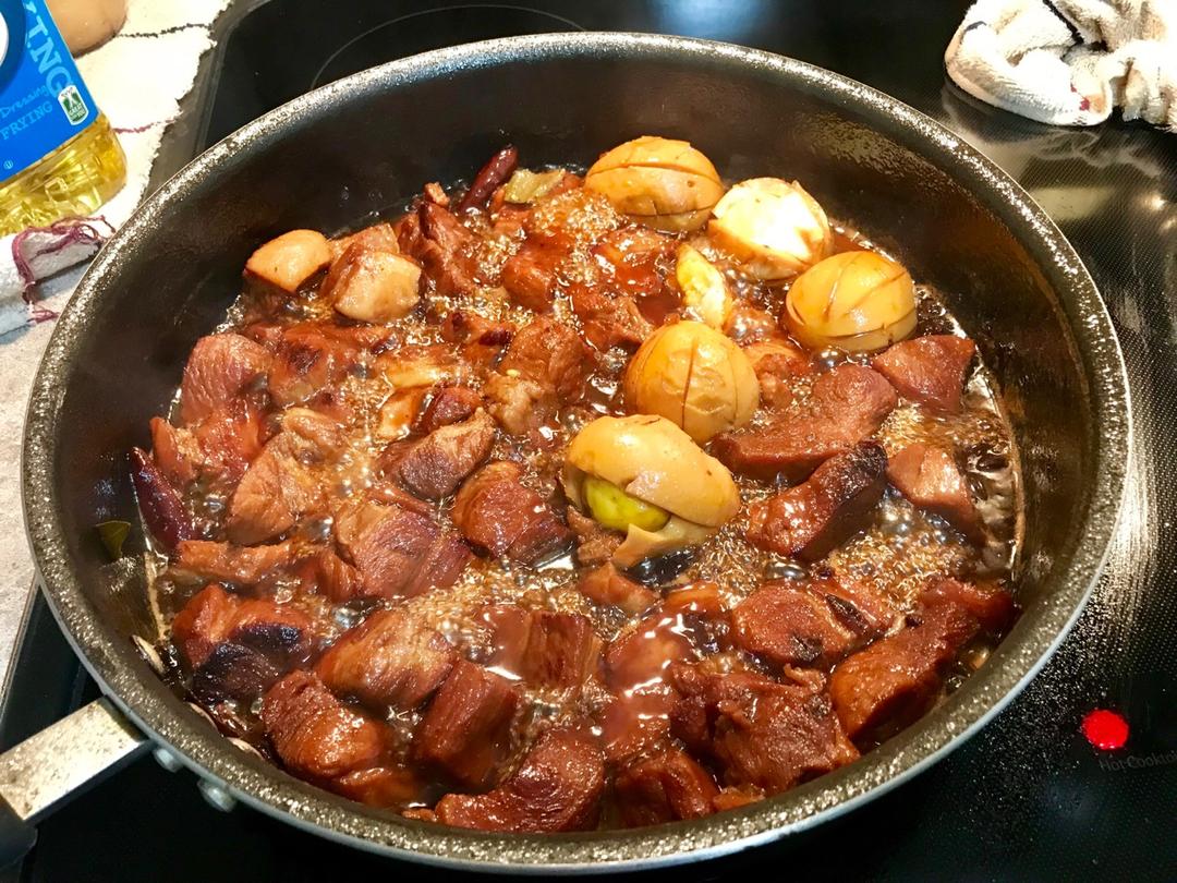 其实也不是很难的红烧肉烧蛋