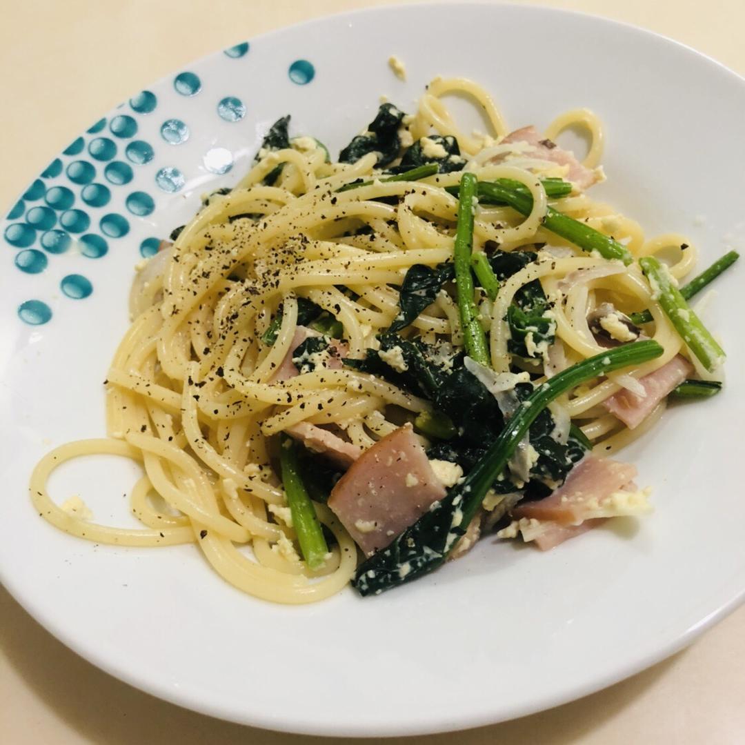 低卡伪白酱奶油培根蘑菇意大利面｜#Healthymeals# 减脂必撸02