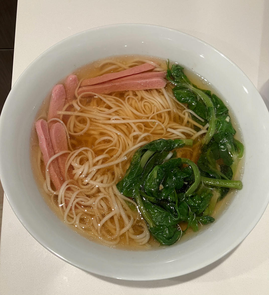 #清汤挂面/阳春面#10分钟快速搞定，连汤底都喝光光～