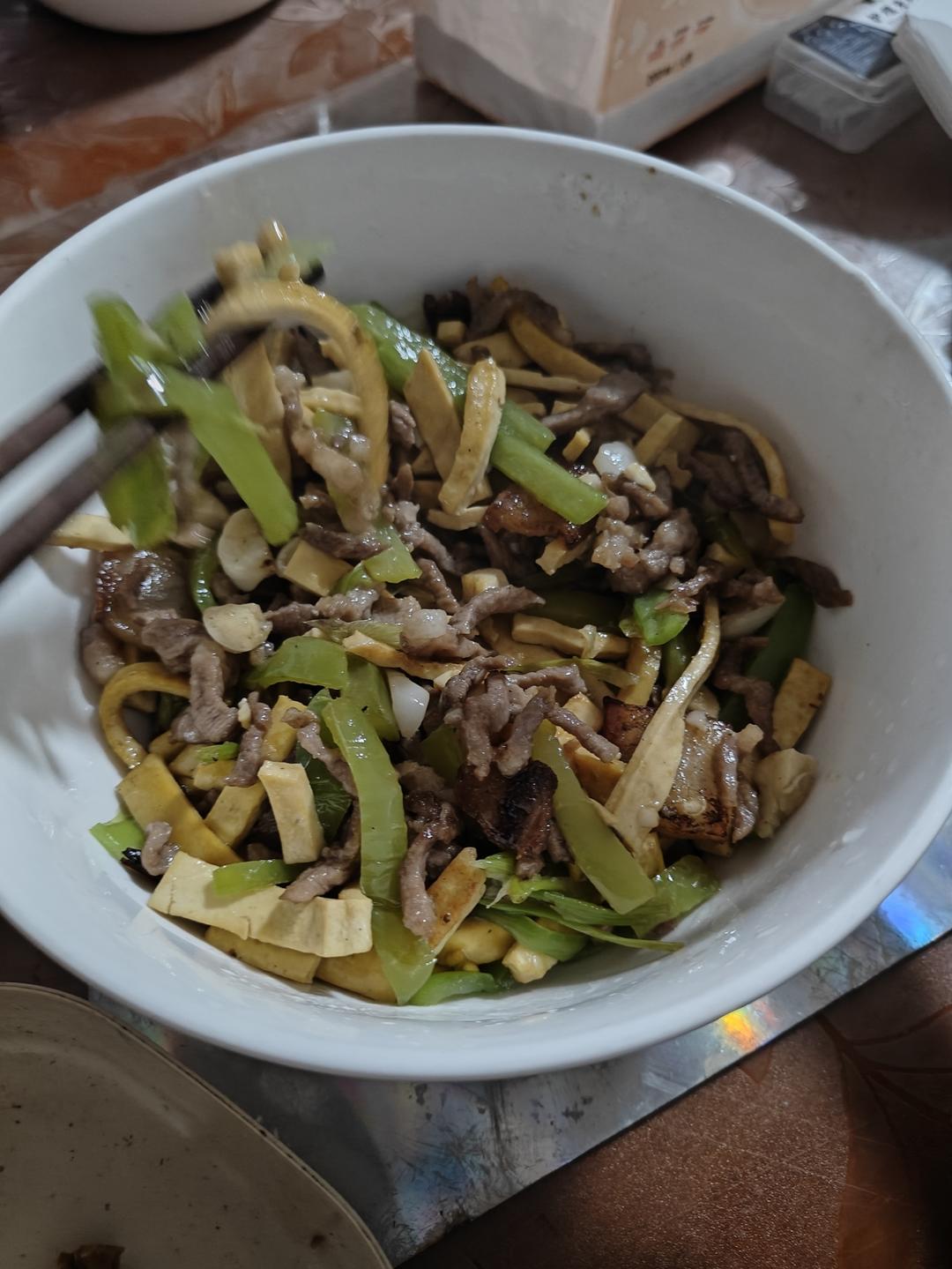 豆干炒肉丝