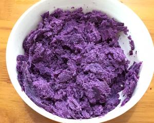 紫薯玫瑰花馒头的做法 步骤4
