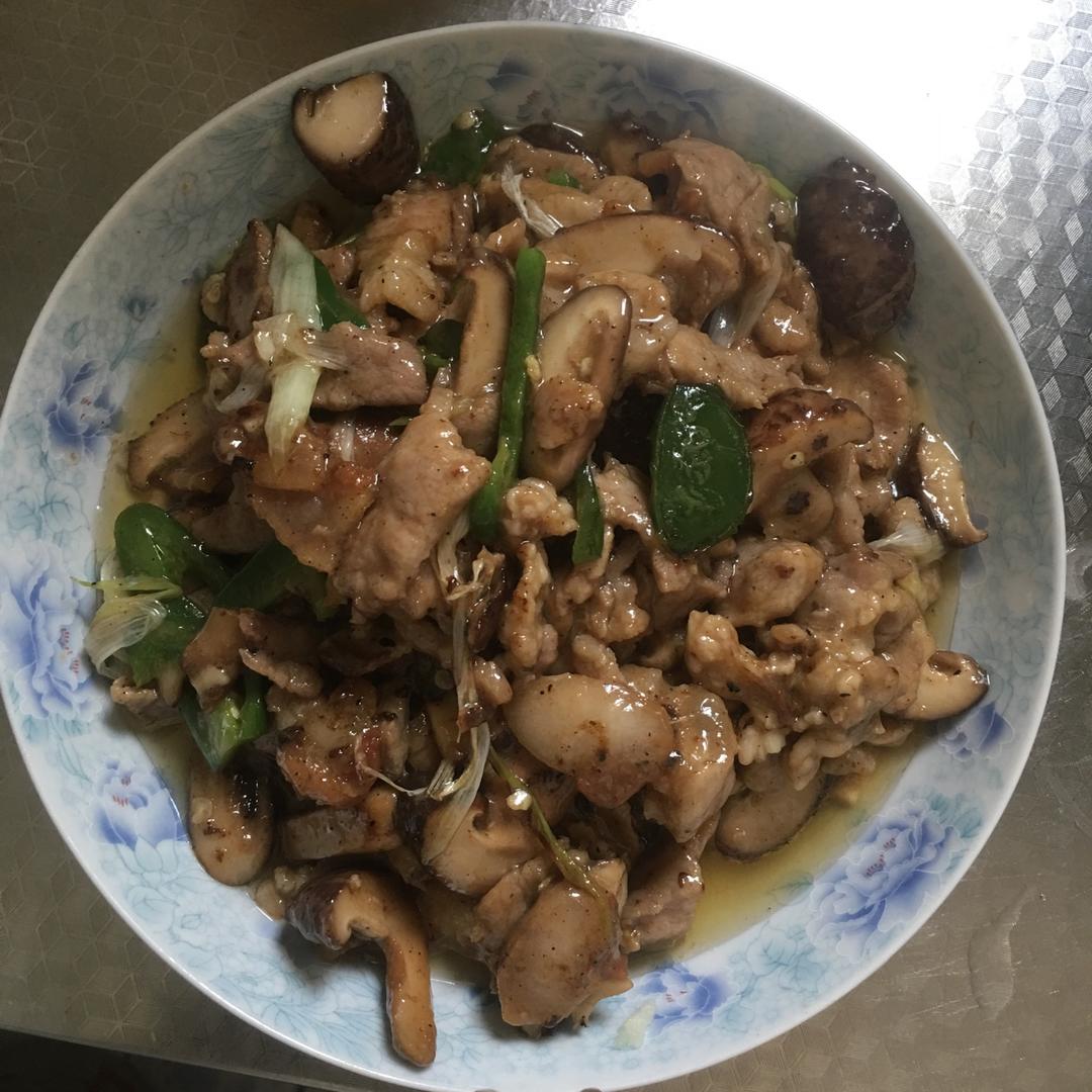 家常香菇炒肉