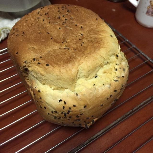 面包机版—牛奶黑芝麻汤种吐司的做法