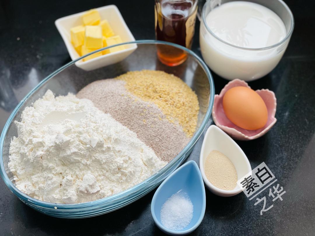 纯奶手撕吐司的做法 步骤1