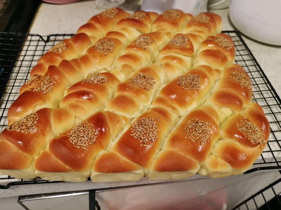 牛奶面包卷（直接法）