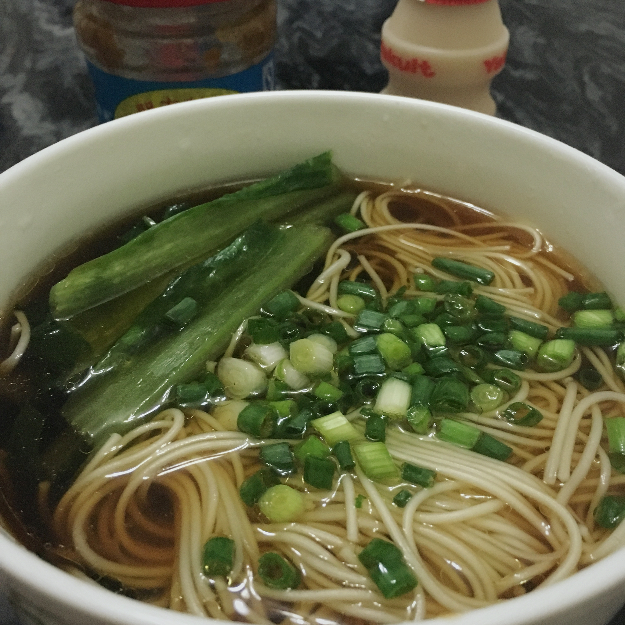 小葱麻油酱油面