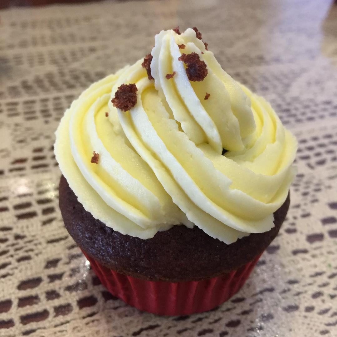 传统红丝绒杯子蛋糕（极软无泡打粉）Red velvet cupcake