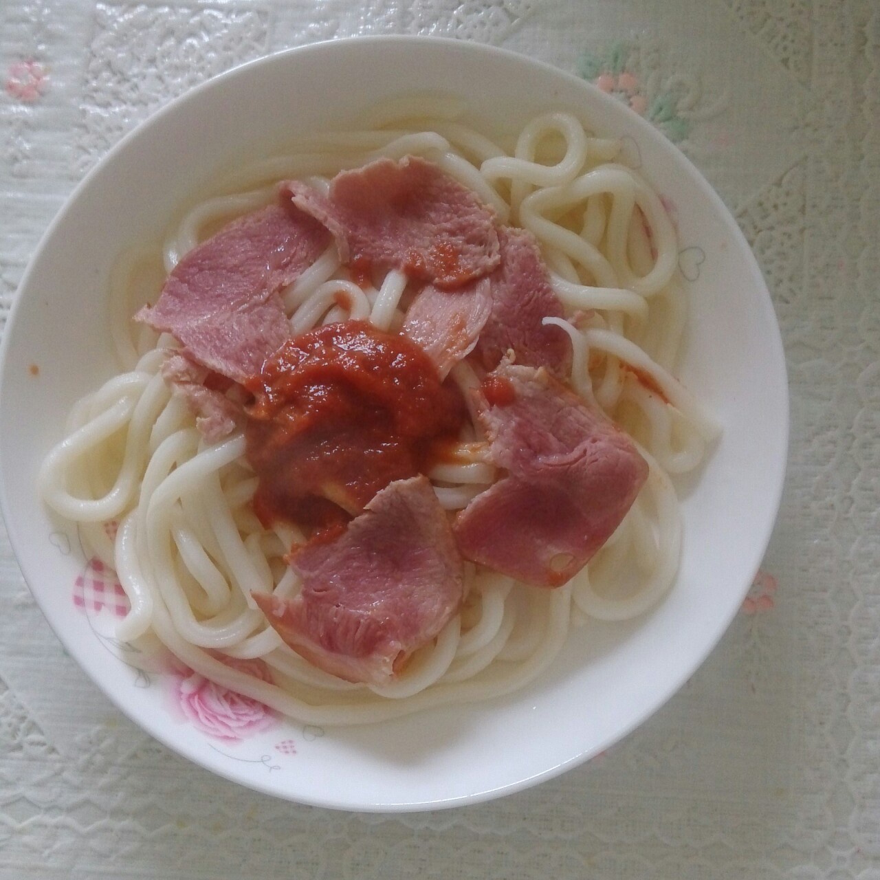 番茄鸡蛋乌冬面
