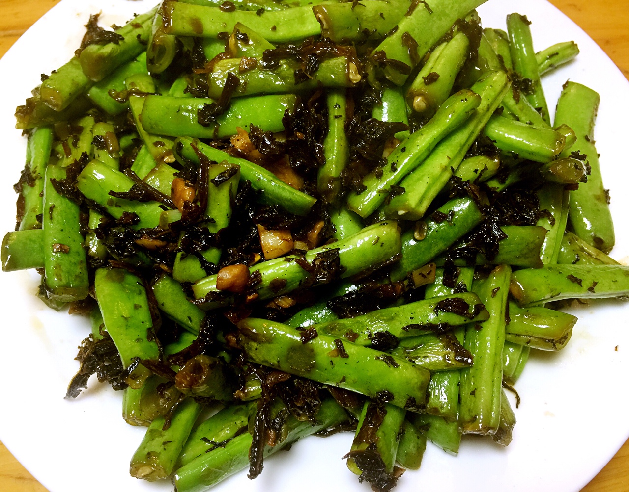梅干菜干煸四季豆的做法
