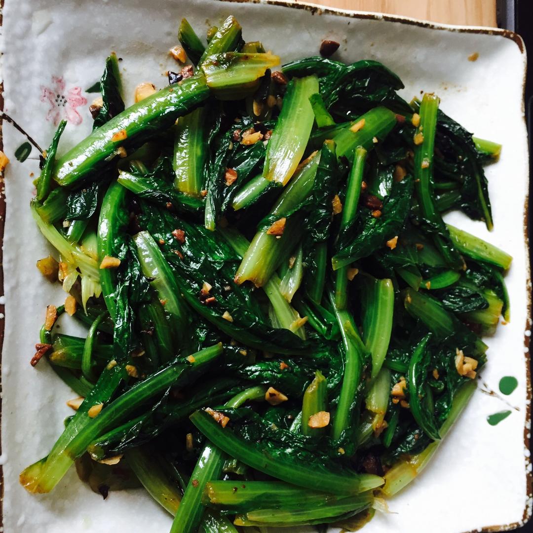 豆豉鲮鱼油麦菜