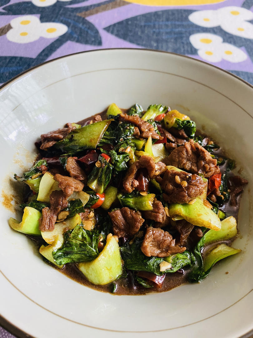 vvin上海做的青菜炒牛肉