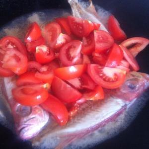 剥皮鱼闷番茄的做法 步骤4