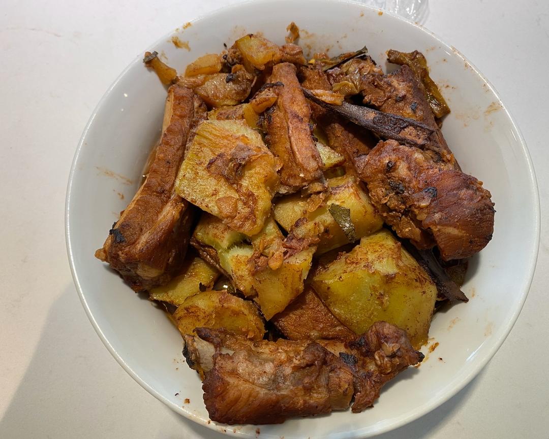 红腐乳烧排骨